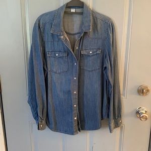 Old Navy Denim button down- Size L